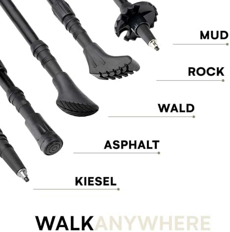 Aluminum Nordic Walking Sticks with Anti-Shock — photo 5