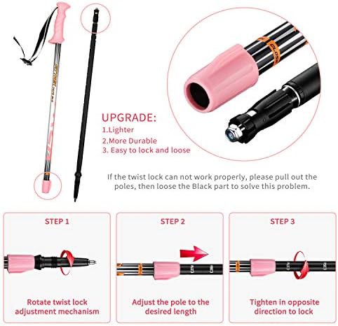 Kids telescopic anti shock hiking poles — photo 3