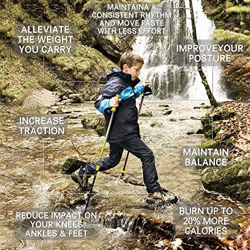 Kids telescopic anti shock hiking poles — photo 5