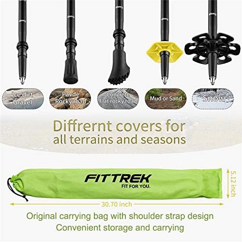 Yellow collapsible kids trekking poles — photo 4