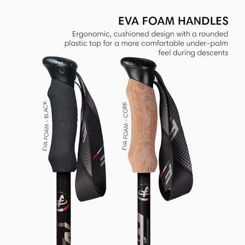 Compact aluminum hiking poles with cork grips — photo 3
