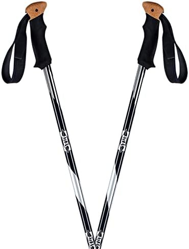 Black two piece poles for snowshoeing — photo 3