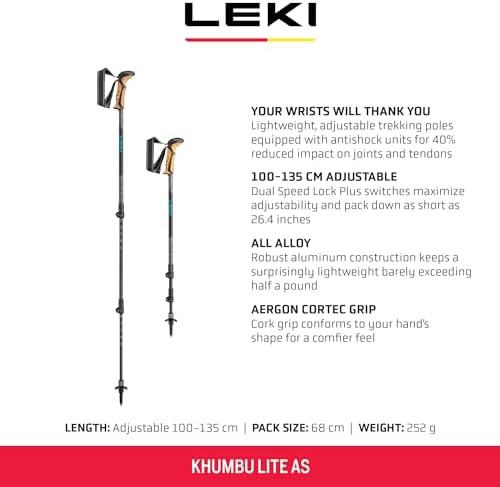 Khumbu lite anti shock cork grip poles — photo 3