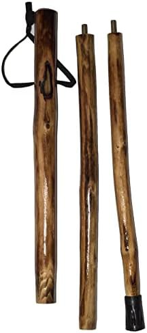 Wooden walking stick with compass pouch — photo 4