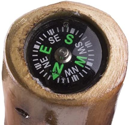 Wooden walking stick with compass pouch — photo 5