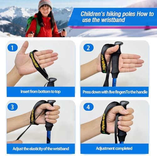 Blue aluminum anti shock poles for kids — photo 3