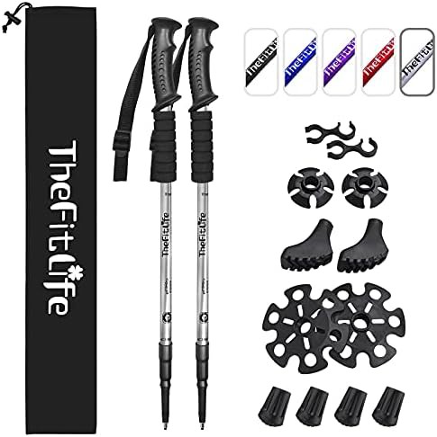Nordic Walking Black and Silver Poles — photo 3