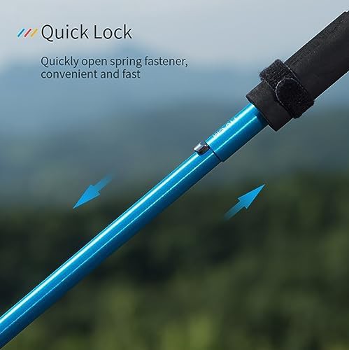 Aluminum rainbow collapsible hiking pole 110cm — photo 4
