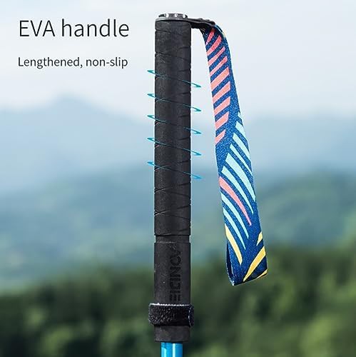 Aluminum rainbow collapsible hiking pole 110cm — photo 5