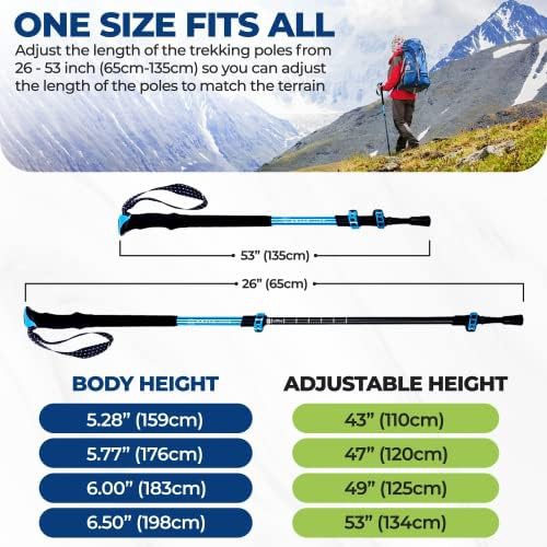 Adventure 7075 aluminum cork trekking poles — photo 3
