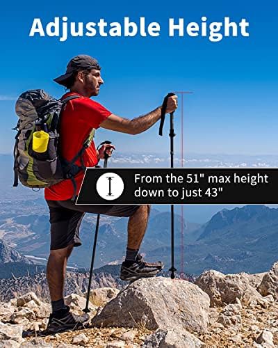 Green collapsible aluminum hiking poles — photo 4