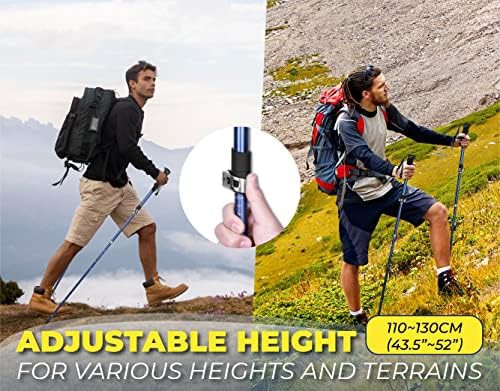 Single collapsible travel walking stick — photo 3