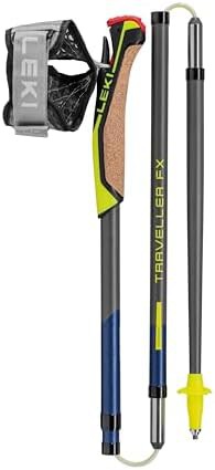 Gray and blue carbon travel poles 120cm — photo 4