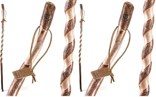 Twisted Sassafras Wooden Hiking Sticks