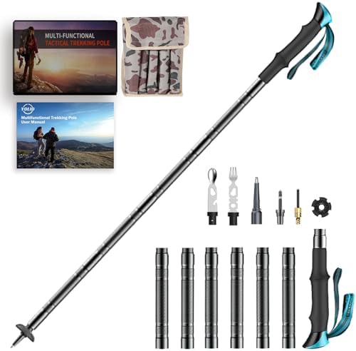 Tactical multi-functional walking stick for men