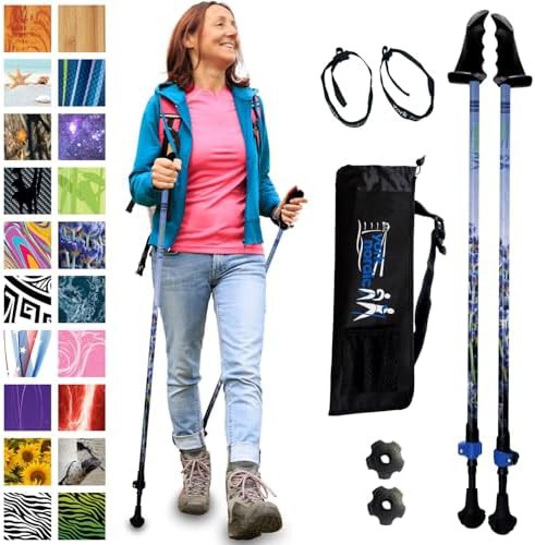 Collapsible aluminum stability walking poles for balance