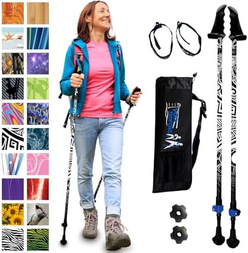Ultralight flip lock rehab walking poles for balance