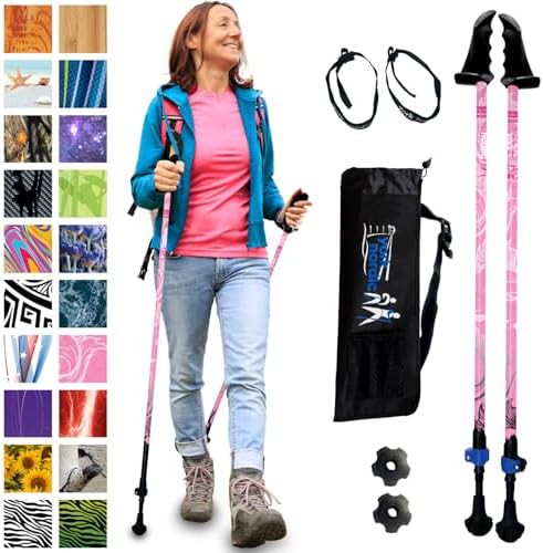 Ultralight Collapsible Rehab Poles with Stability Grips