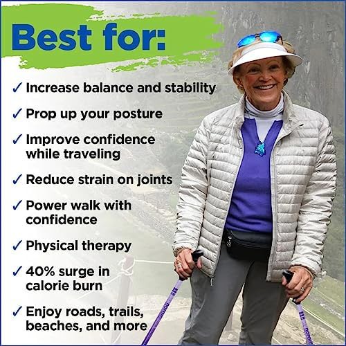 Collapsible ultralight stability walking poles for balance — photo 3