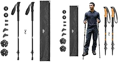 Ultralight Two Piece Carbon Fiber Poles