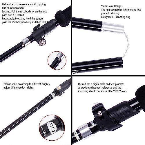 Cork grip flip lock hiking poles — photo 4