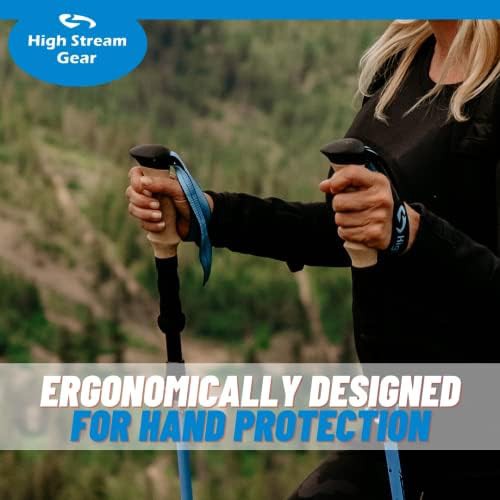 Blue Bloom Foldable Nordic Walking Sticks — photo 4