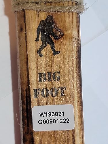 Hand carved Bigfoot wooden walking sticks with rubber grip — photo 5