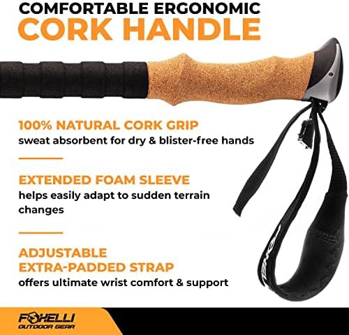 Black and Blue Carbon Fiber Trekking Poles — photo 3
