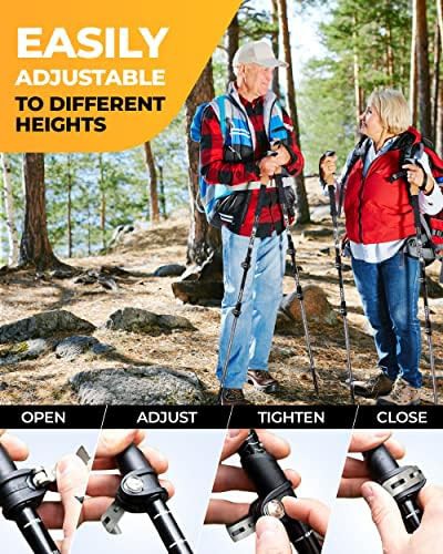 Khaki and Black Aluminum Trekking Pole Bundle — photo 4