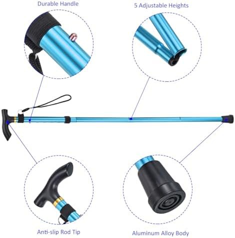 Blue Collapsible Hiking Sticks Pair — photo 5