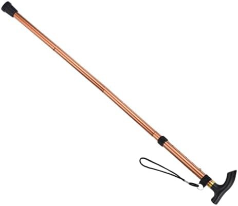 Brown Telescopic Folding Walking Stick