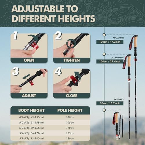 Travel 7075 aluminium trekking pole — photo 3