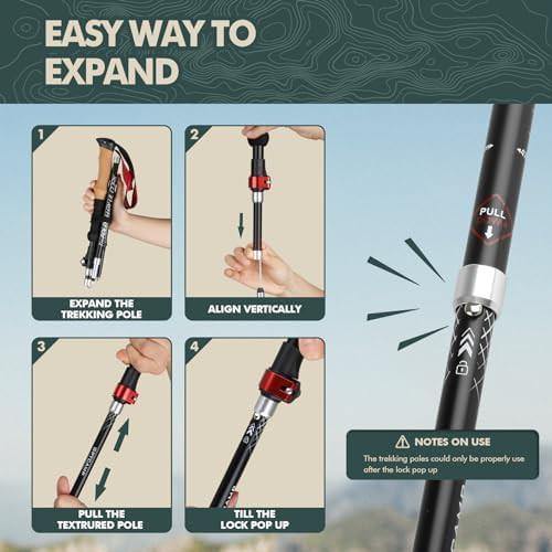 Travel 7075 aluminium trekking pole — photo 5