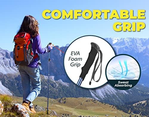 Retractable Nordic backpacking poles pair — photo 5