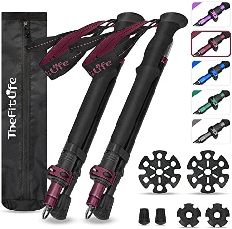 Anti Shock Folding Aluminum Trekking Poles — photo 5