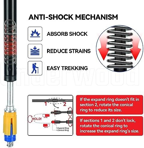 Collapsible aluminum Nordic walking sticks — photo 4