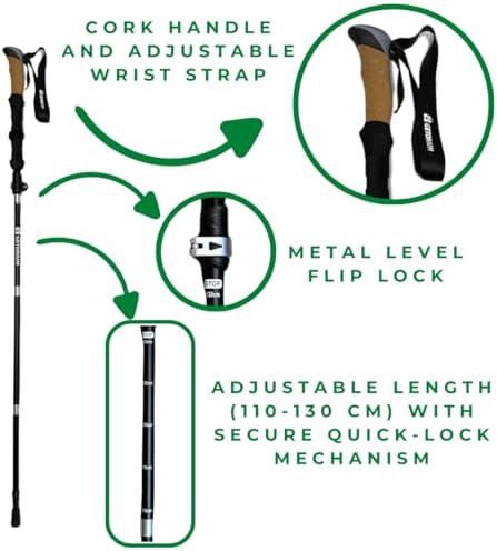Nordic ultralight 7075 aluminum cork poles — photo 4