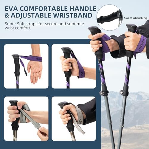 Aluminum ultralight collapsible hiking pole — photo 5