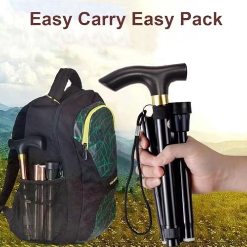 Silver Aluminum Folding Walking Stick for Seniors — photo 3