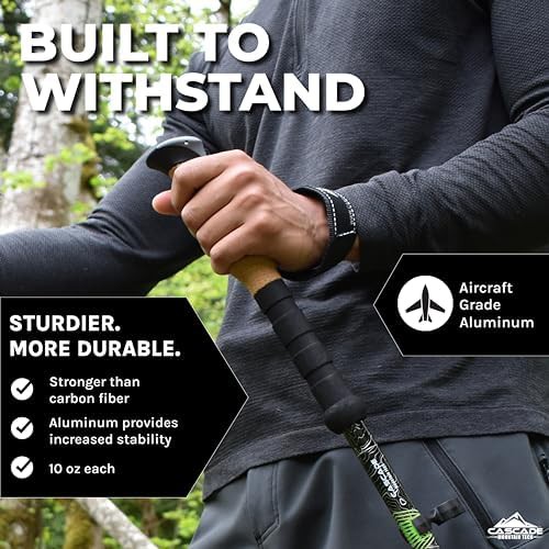 Aluminum Hiking Sticks with Rubber Grips — photo 3