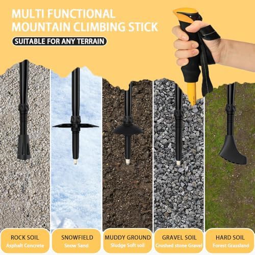 Nordic walking aluminum telescopic trekking poles — photo 5