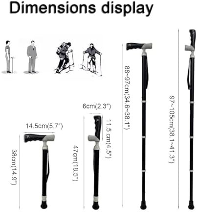 Folding compact travel hiking sticks — photo 5