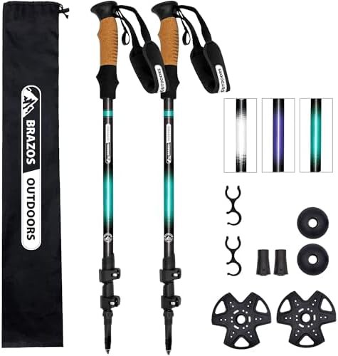 Brazos aluminum collapsible walking sticks