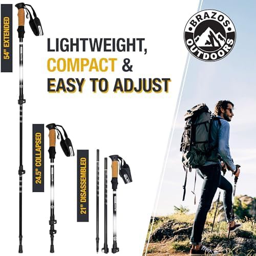 Brazos aluminum collapsible walking sticks — photo 3