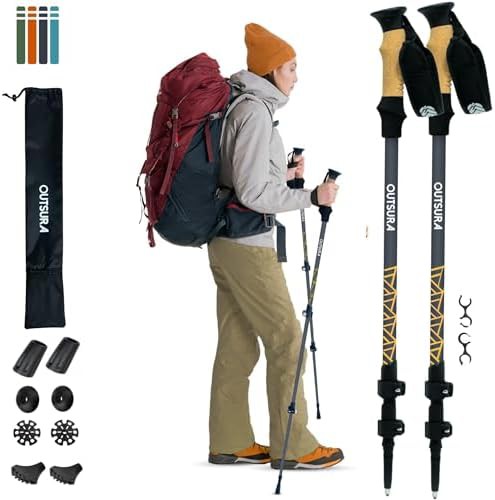 Collapsible Carbon Fiber Walking Pair