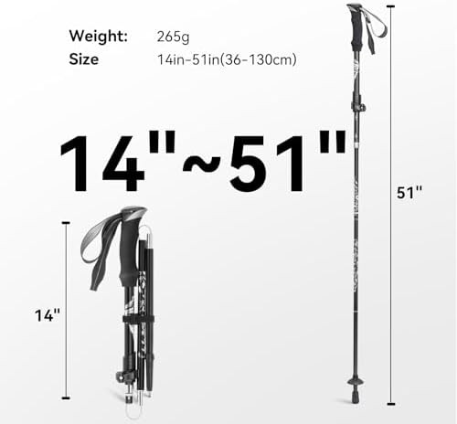 Aluminum telescopic travel single pole — photo 4