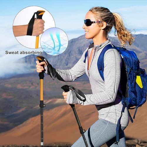 IEJ ultralight yellow hiking pole — photo 3
