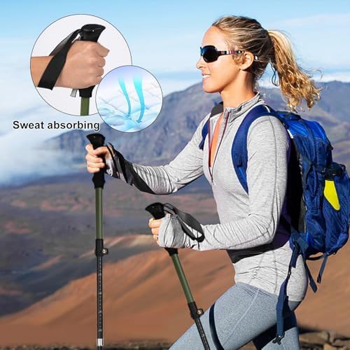 IEJ ultralight green hiking pole — photo 3