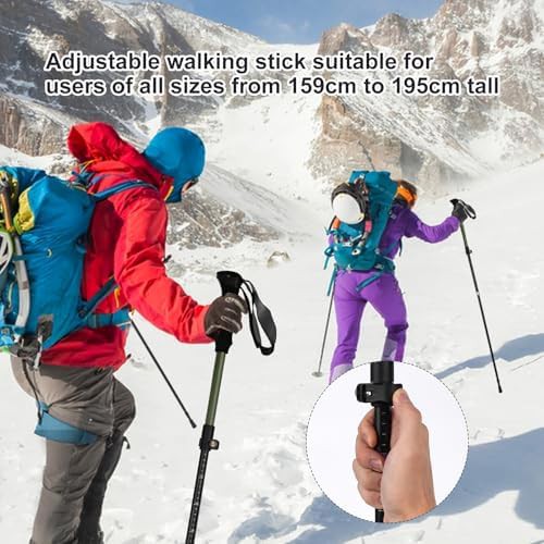 IEJ ultralight green hiking pole — photo 4