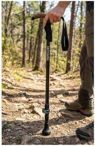 Aluminum cork collapsible single trekking pole — photo 4